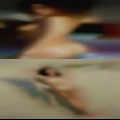 Private old naked woman takes