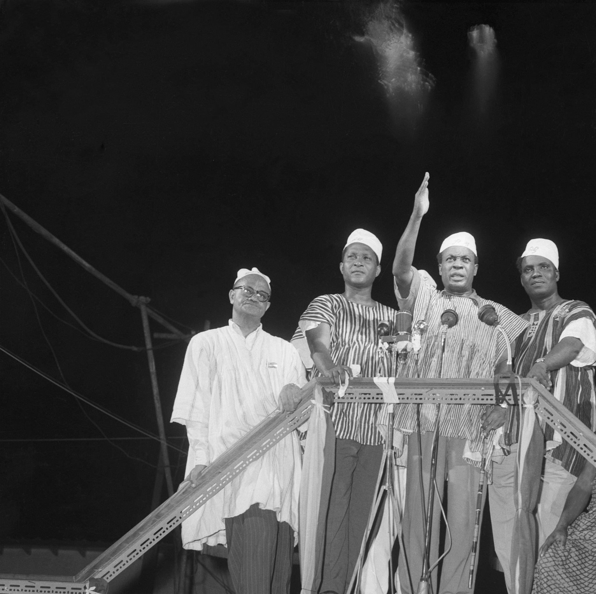 Prime Minister Nkrumah at Statehood Ceremony